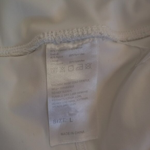 Santiny Womens Pleated Tennis Skirt With Built-In Shorts - White Athletic Skort - Picture 7 of 8